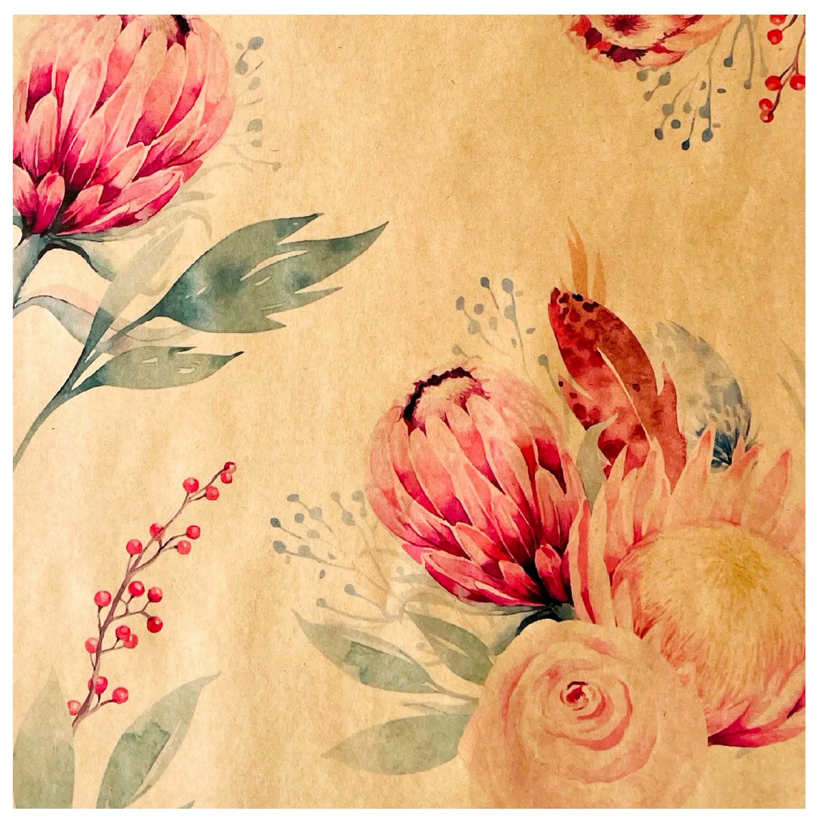 Blumenstrauß-Box 1 – Protea (20er-Pack)