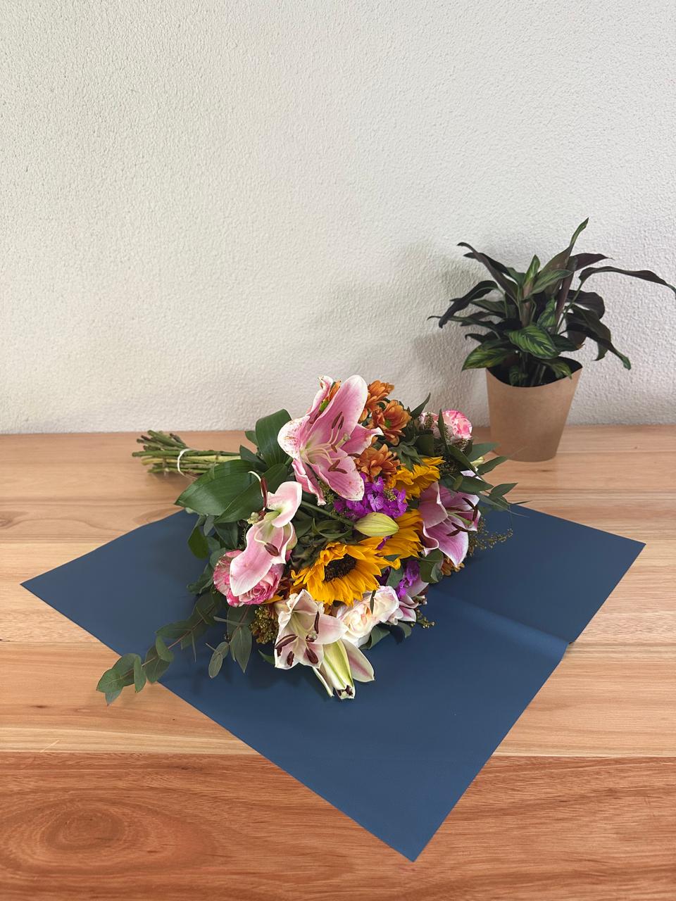 Zellophan-Blumenverpackung: Zweifarbiges Indigoblau und Stahlblau (20er-Pack)