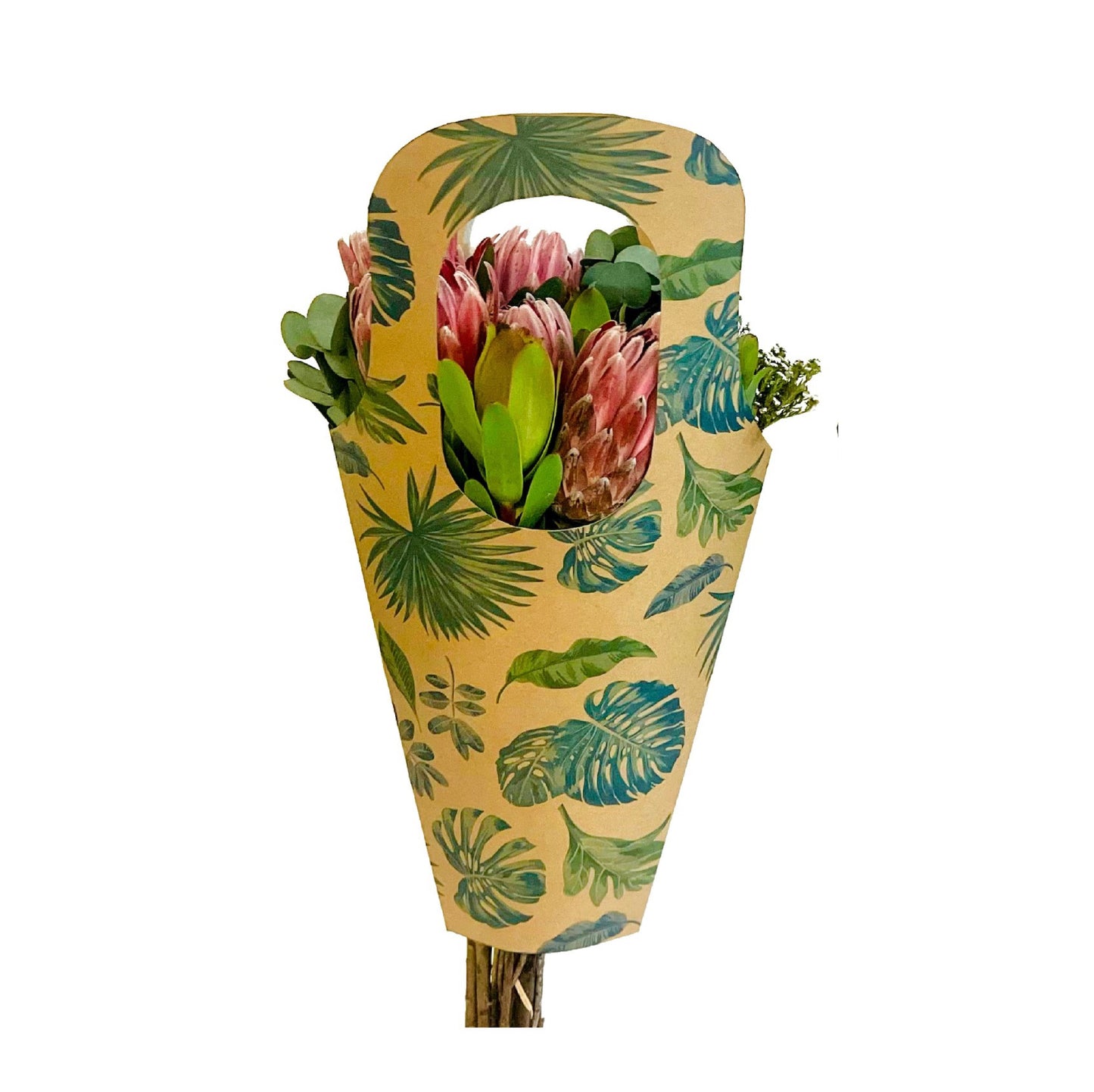 Blumenstrauß-Tragetasche 1 – Botanisch (20er-Pack)