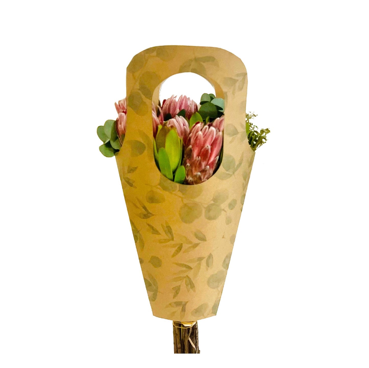 Blumenstrauß-Tragetasche 1 – Eukalyptus (20er-Pack)