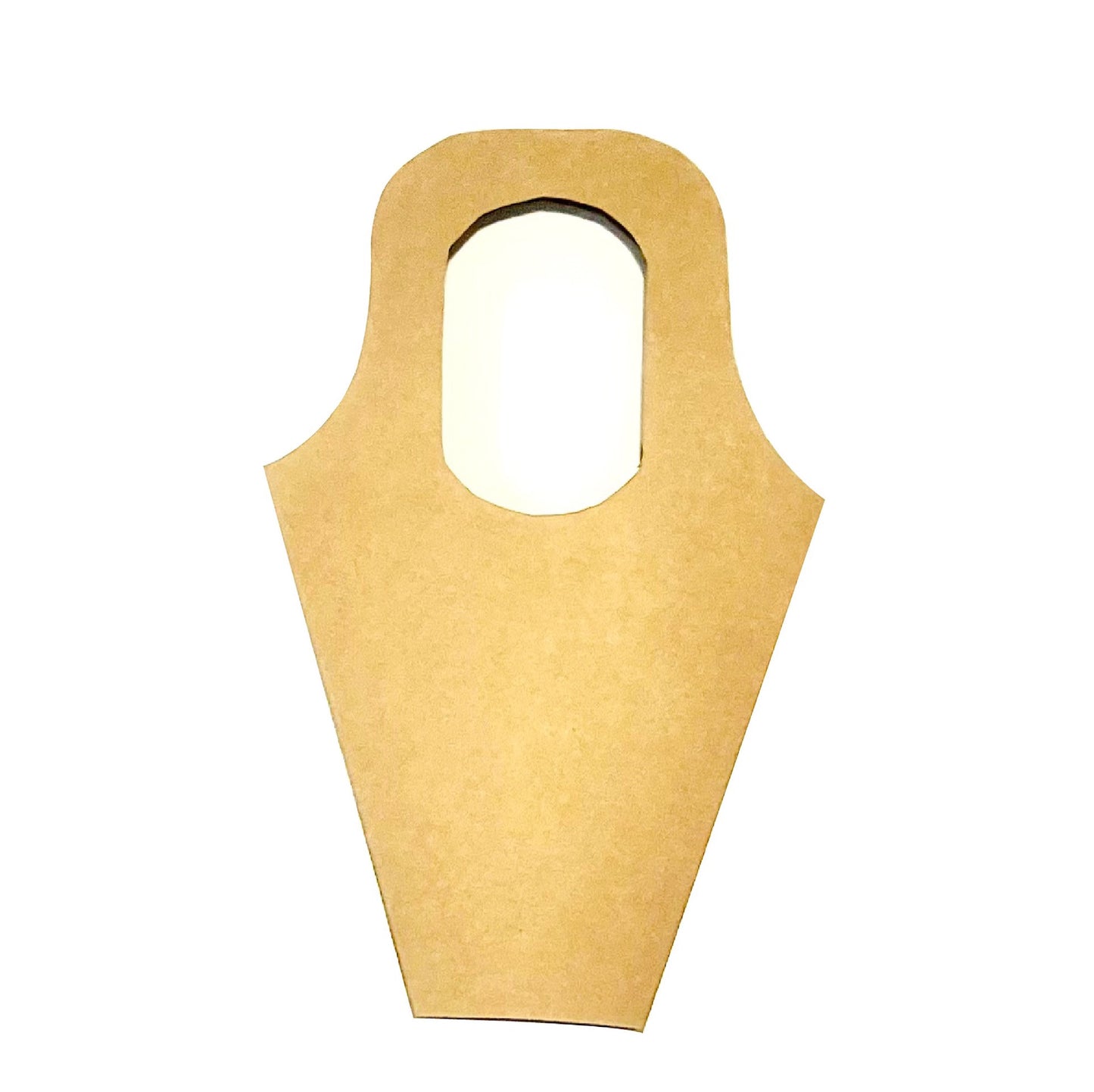 Blumenstrauß-Tragetasche 1 – einfaches Kraftpapier (20er-Pack)