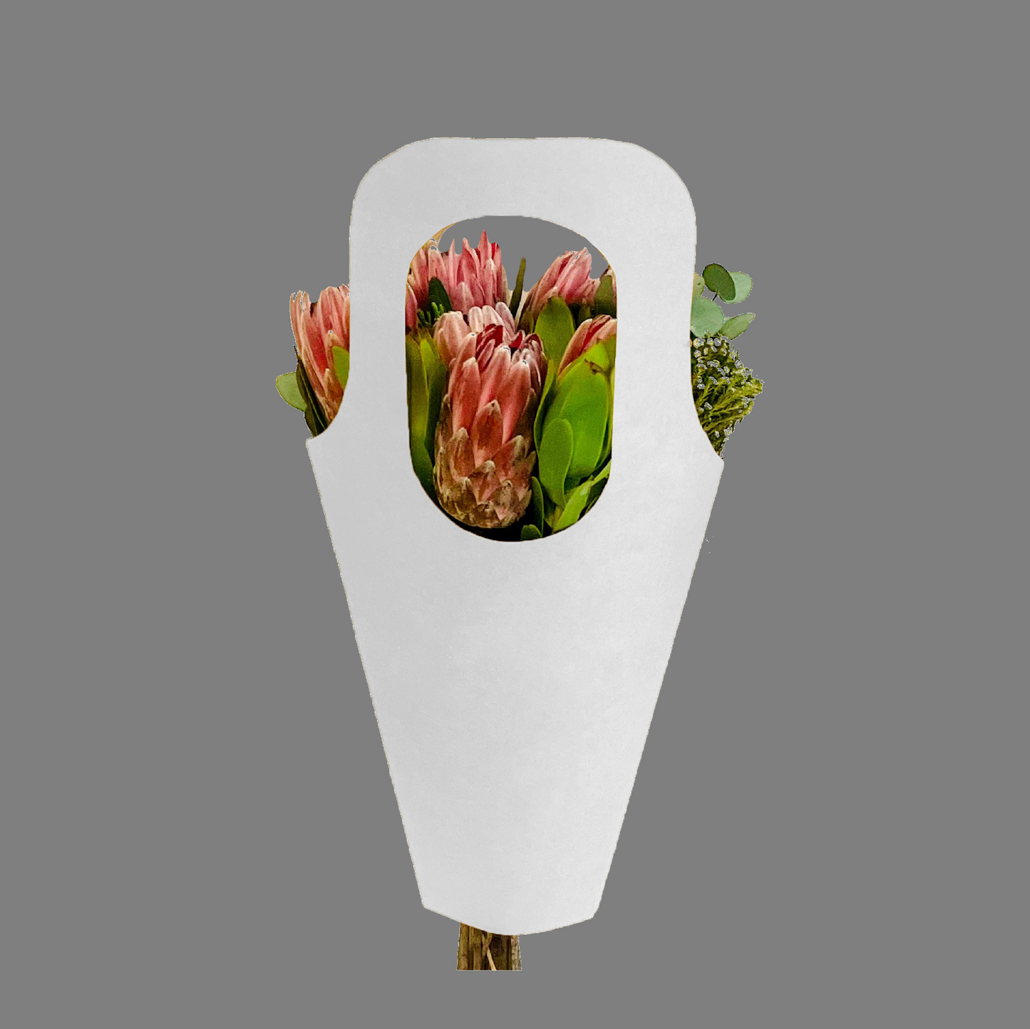 Blumenstrauß-Tragetasche 1 – Weiß (20er-Pack)