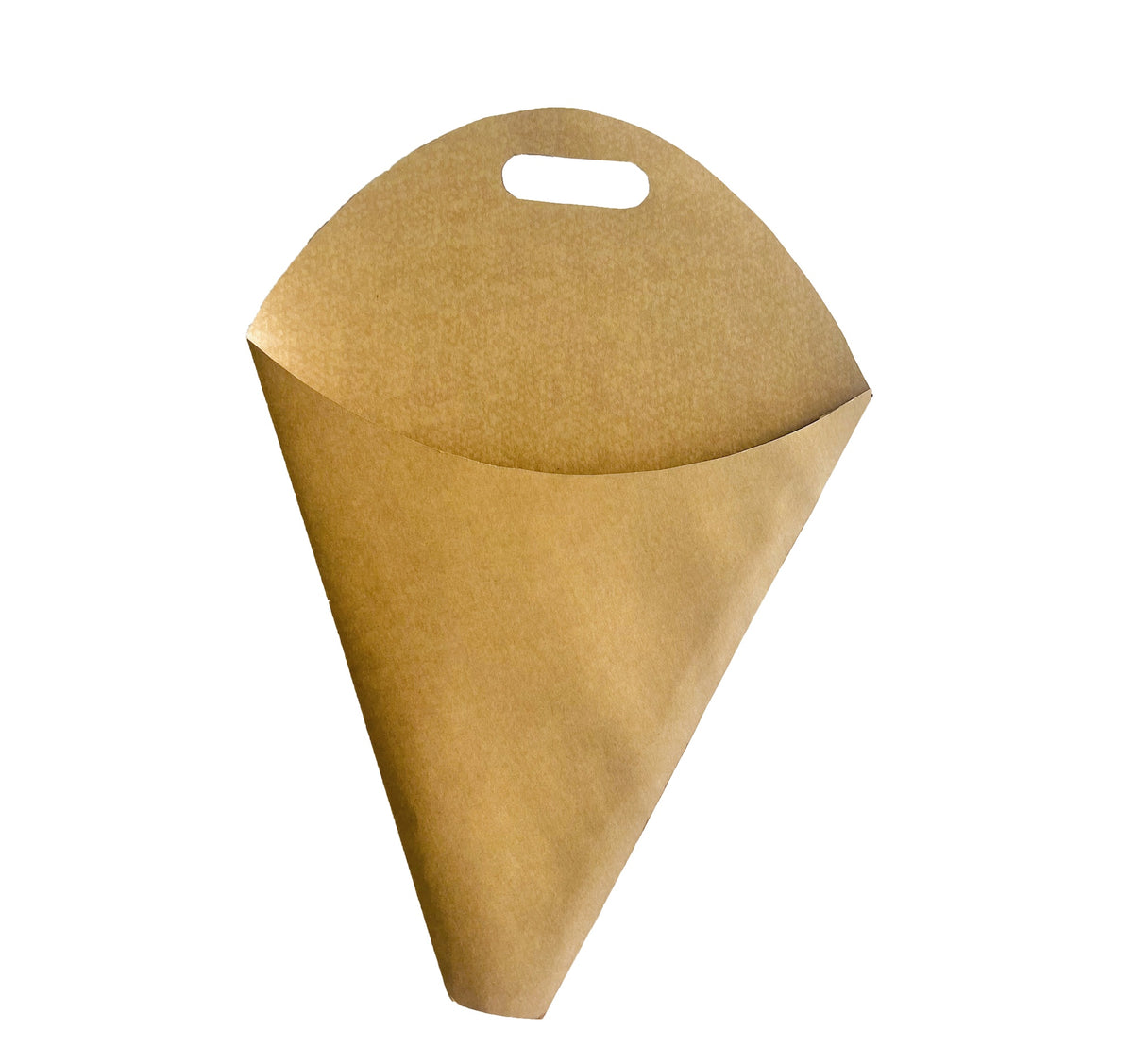 Blumenstrauß-Tragetasche 2 – einfaches Kraftpapier (20er-Pack)