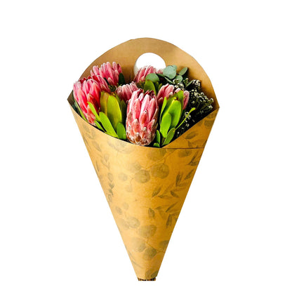 Blumenstrauß-Tragetasche 3 – Eukalyptus (20er-Pack)