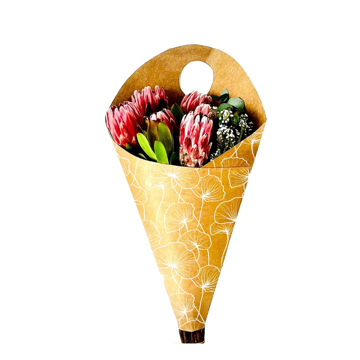 Blumenstrauß-Tragetasche 3 – Ginkgo Biloba (20er-Pack)
