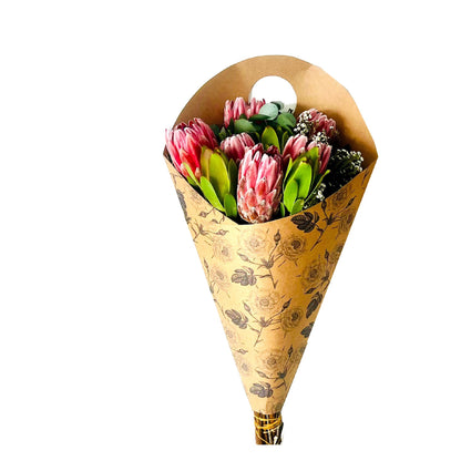 Blumenstrauß-Tragetasche 3 – Rose (20er-Pack)