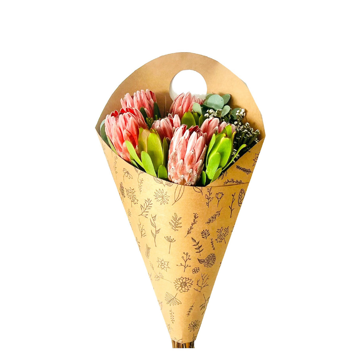 Blumenstrauß-Tragetasche 3 – Wildblume (20er-Pack)