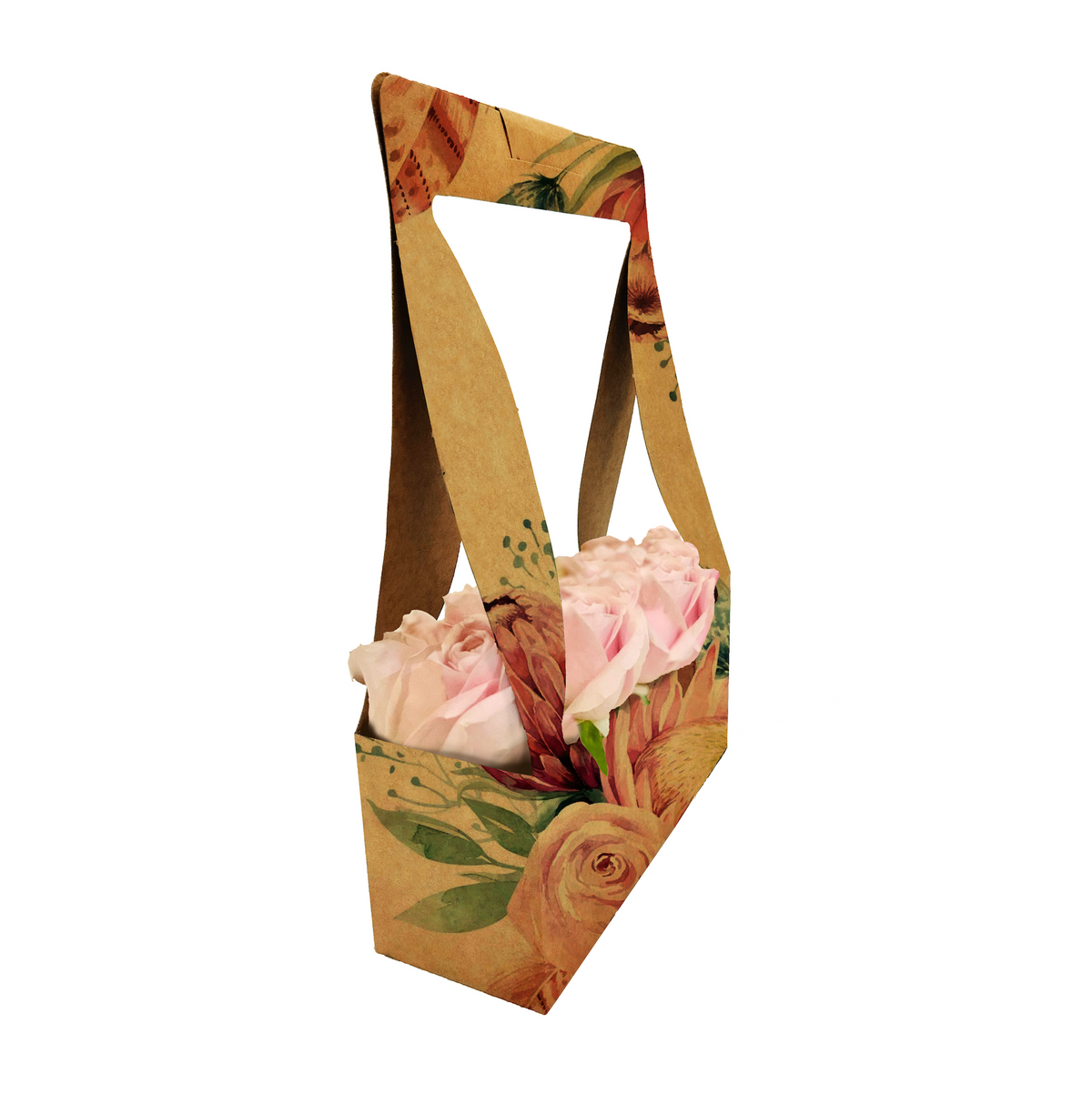 Blumenstrauß-Tragebox 1 – Protea (20er-Pack)