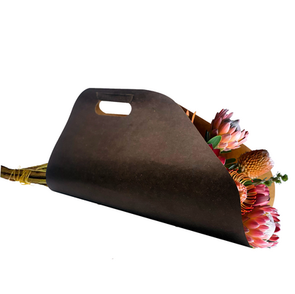 Tragetasche für Blumenstraußlieferung 1 – Schwarz (20er-Pack)