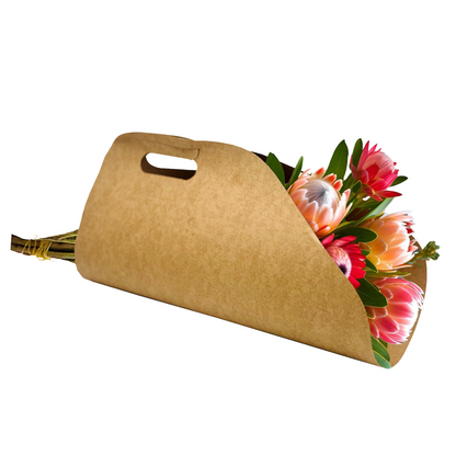 Sac de transport pour livraison de bouquets 1 - Kraft uni (paquet de 20)