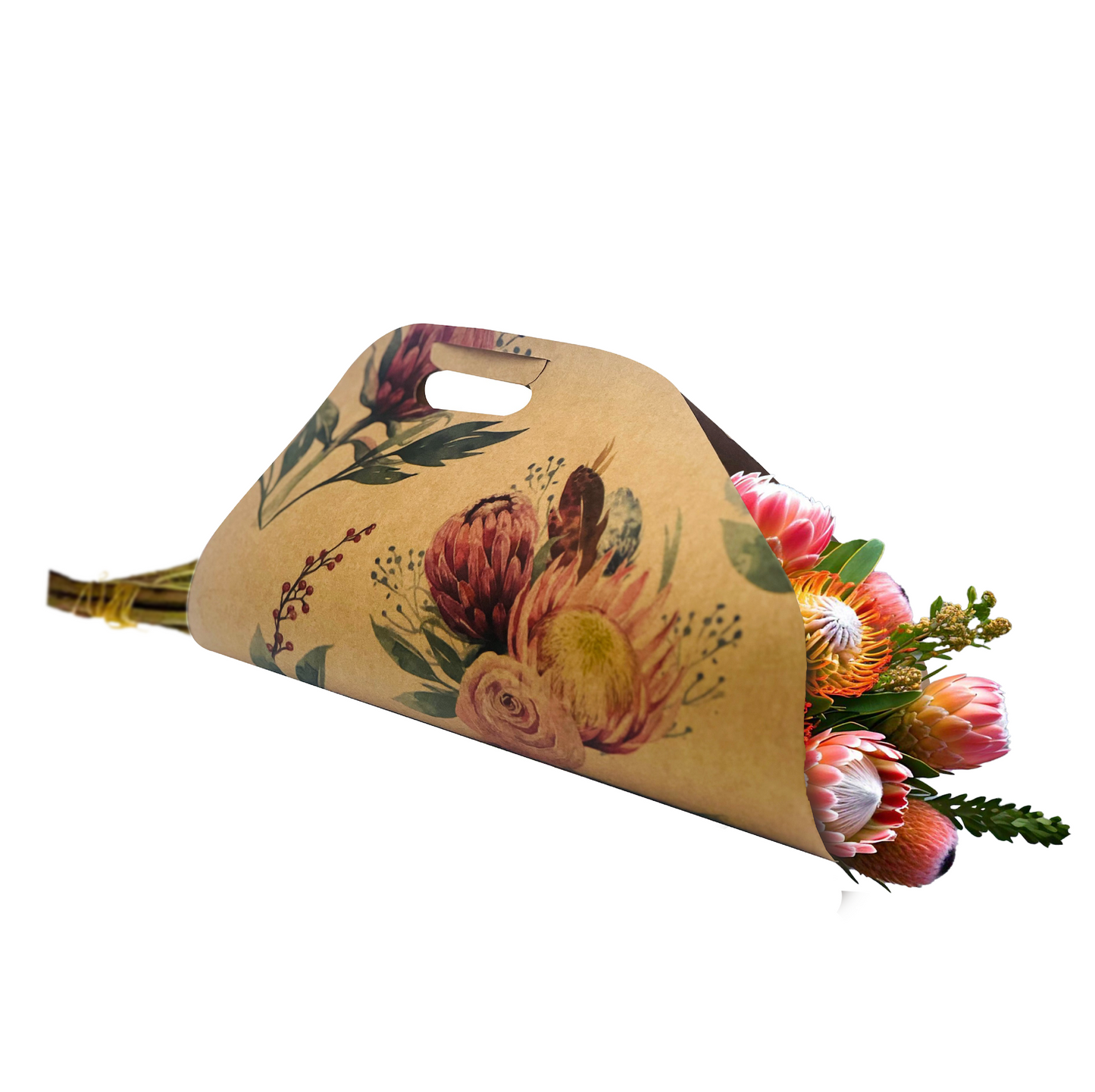 Tragetasche für Blumenstraußlieferung 1 – Protea (20er-Pack)