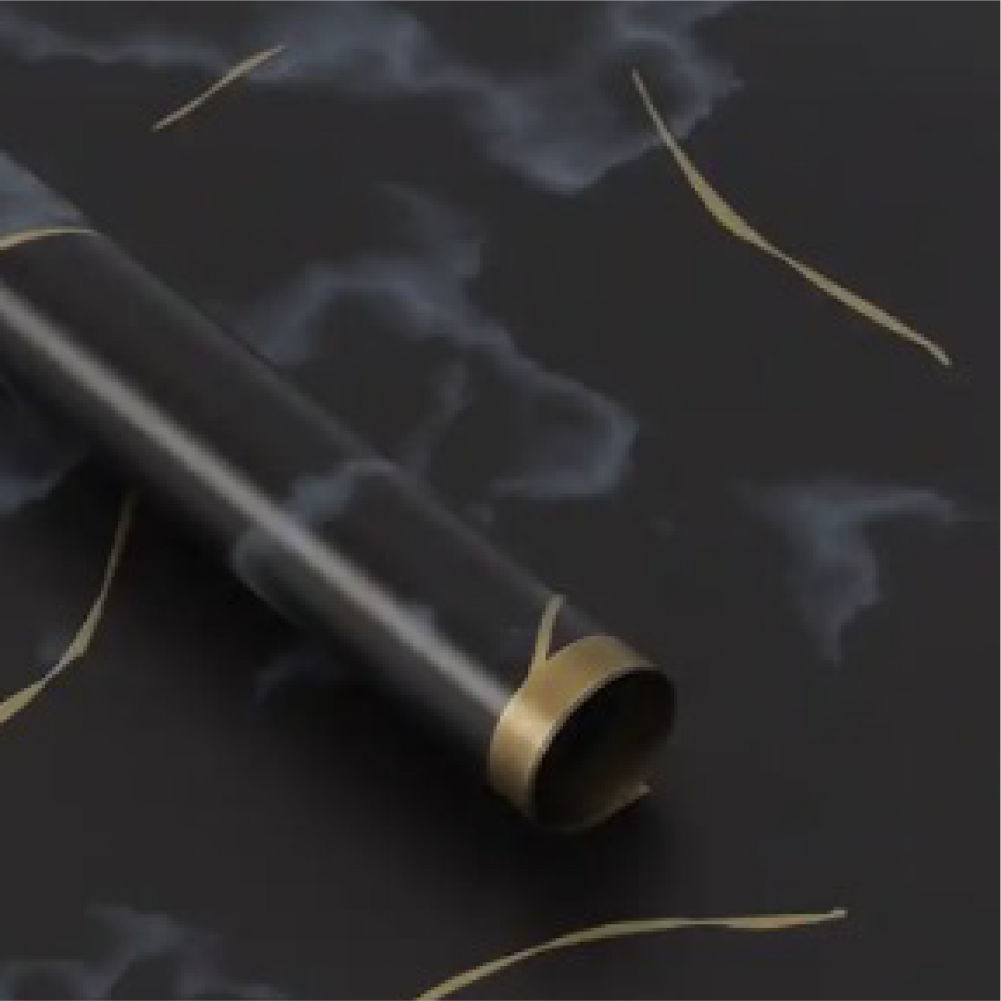 Zellophan-Blumenverpackung: Schwarz-Gold-Marmor (20er-Pack)