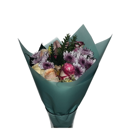 Zellophan-Blumenverpackung: Transparent Grün (20 Stück)