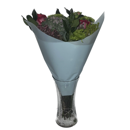 Cellophane Flower Wrap: Transparent Light Blue (Pack of 20)
