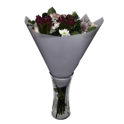Cellophane Flower Wrap: Transparent Light Purple (Pack of 20)