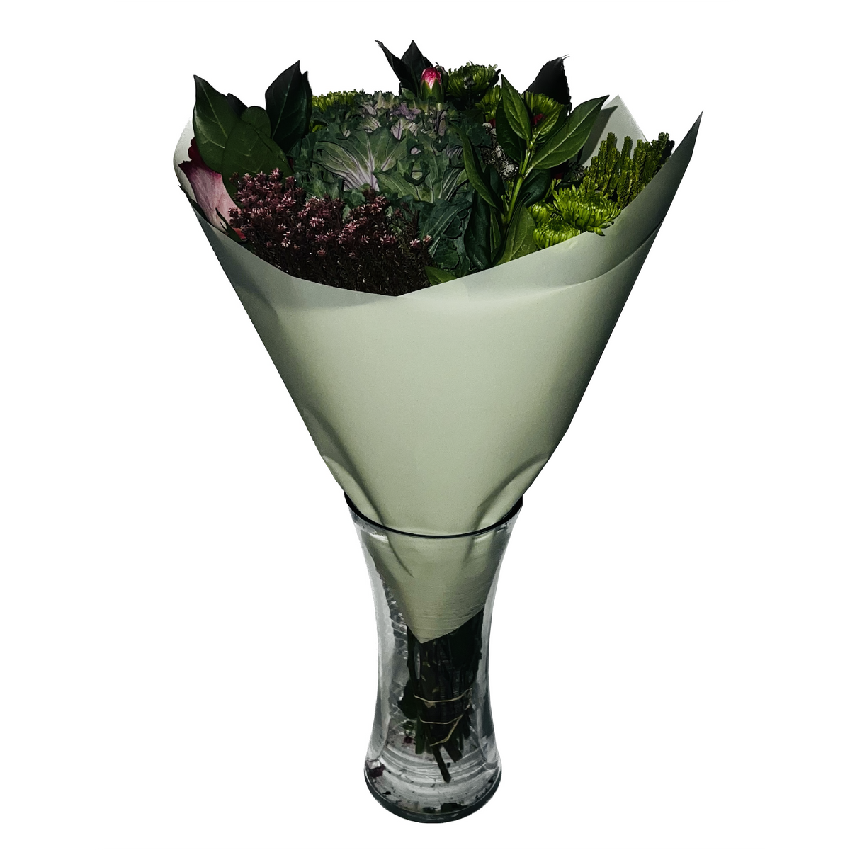 Zellophan-Blumenverpackung: Transparent Gelb (20 Stück)