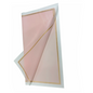 Cellophane Flower Wrap: Transparent Pink With Frosted Border & Gold Trim (Pack of 20)