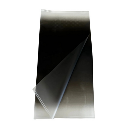 Zellophan-Blumenverpackung: Transparent Schwarz mit weißem Rand (20 Stück)