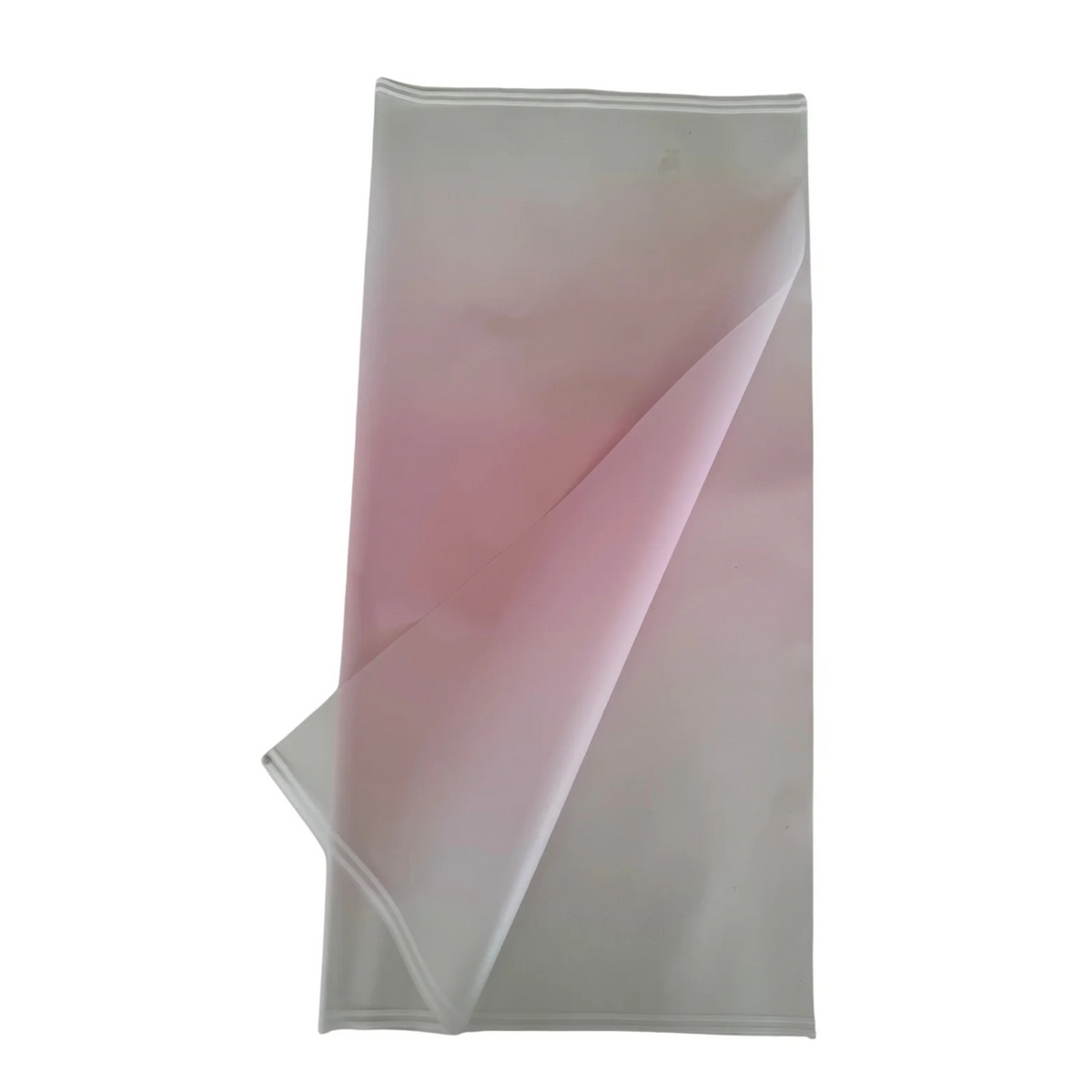 Cellophane Flower Wrap: Transparent Light Pink With White Border (Pack of 20)