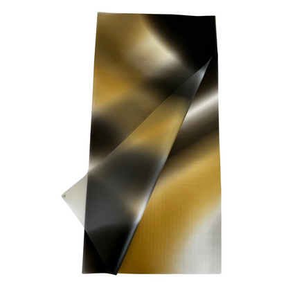 Cellophane Flower Wrap: Black & Gold Fade (Pack of 20)