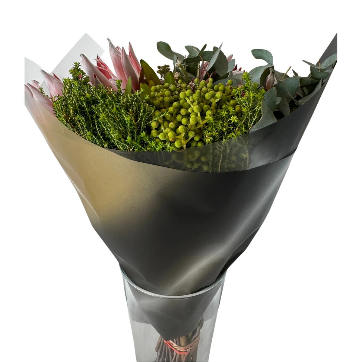 Cellophane Flower Wrap: Black & Gold Fade (Pack of 20)