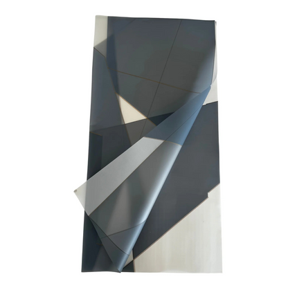 Emballage cellophane pour fleurs : abricot bicolore et bordure or blanc (paquet de 20)