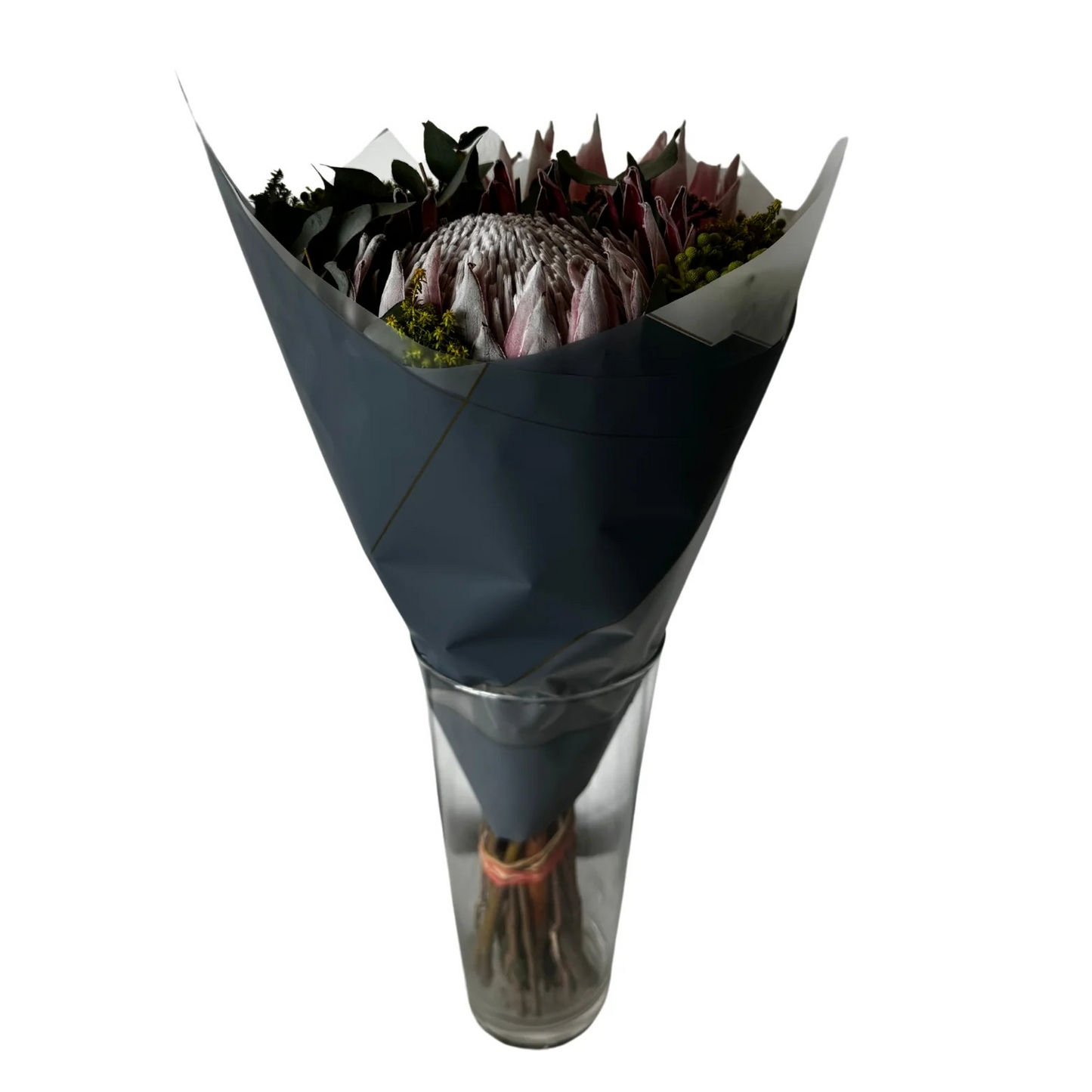 Emballage cellophane pour fleurs : abricot bicolore et bordure or blanc (paquet de 20)