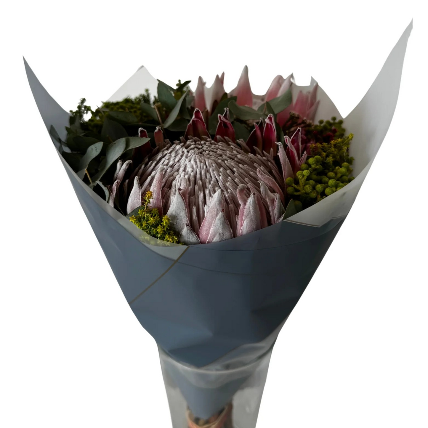 Emballage cellophane pour fleurs : abricot bicolore et bordure or blanc (paquet de 20)