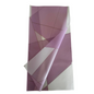 Cellophane Flower Wrap: Two Tone Purple & White Gold Trim (Pack of 20)