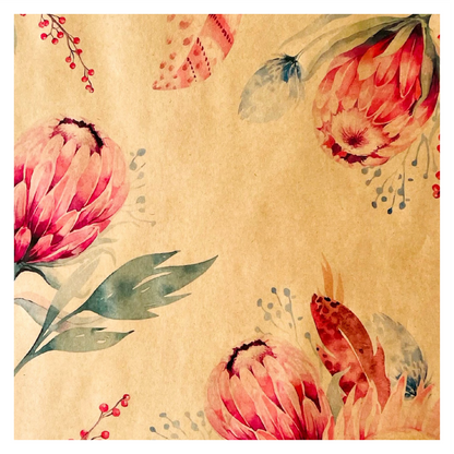 Öko-Blumenstraußhülle 2 – Protea (20er-Pack)