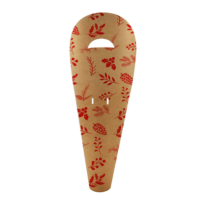 Orchideen-Tragetasche – Tannenzapfenrot (20er-Pack)