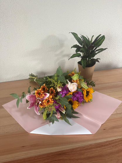 Zellophan-Blumenverpackung: Zweifarbig Hellrosa &amp; Weiß (20er-Packung)