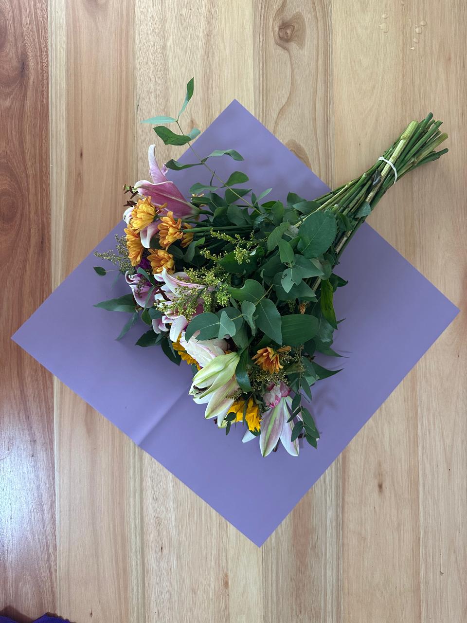 Cellophane Flower Wrap: Transparent Light Purple (Pack of 20)