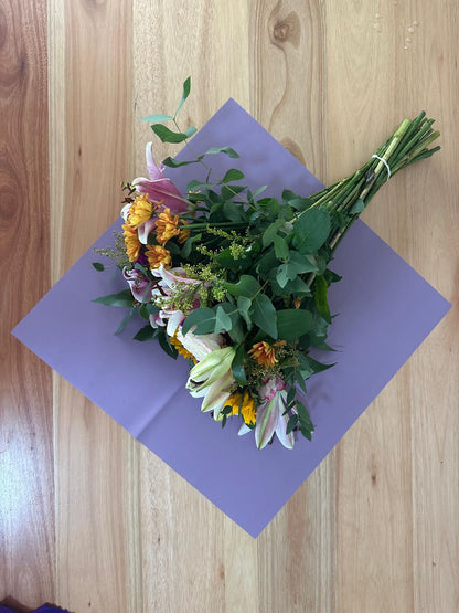 Cellophane Flower Wrap: Transparent Light Purple (Pack of 20)