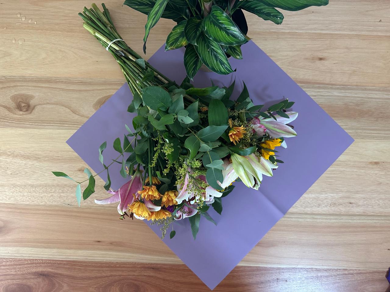Cellophane Flower Wrap: Transparent Light Purple (Pack of 20)