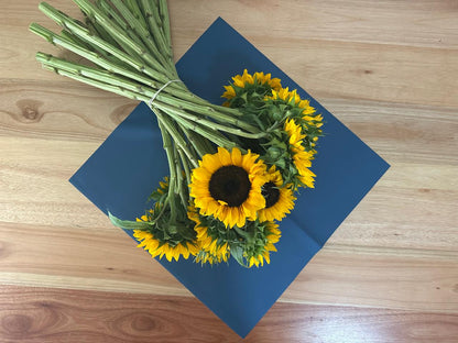 Zellophan-Blumenverpackung: Zweifarbiges Indigoblau und Stahlblau (20er-Pack)