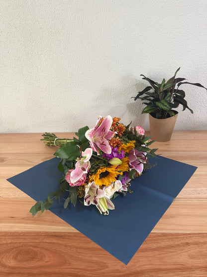 Zellophan-Blumenverpackung: Zweifarbiges Indigoblau und Stahlblau (20er-Pack)