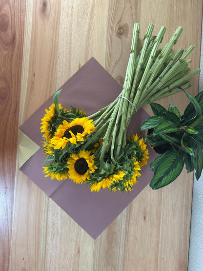 Cellophane Flower Wrap: Two Tone Cardinal & Gold (Pack of 20)