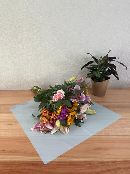Cellophane Flower Wrap: Transparent Light Blue (Pack of 20)