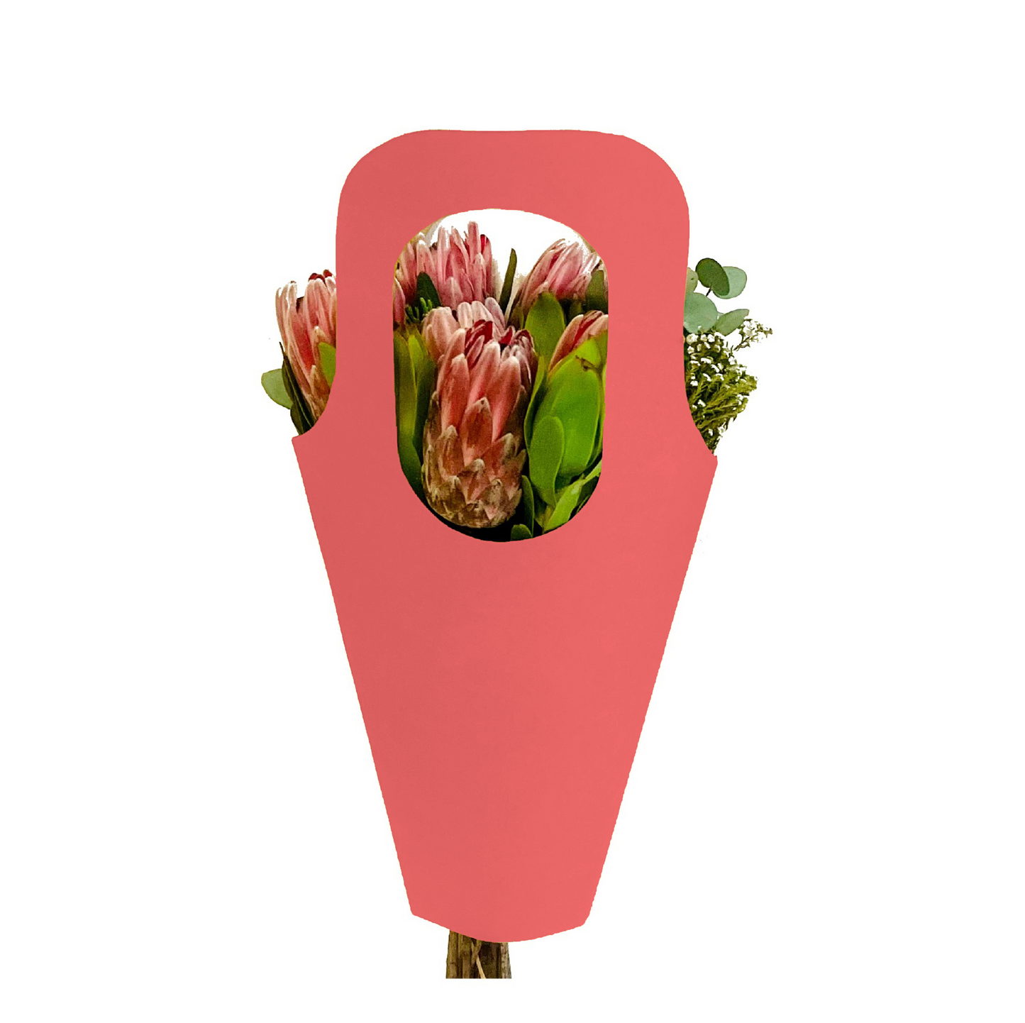 Blumenstrauß-Tragetasche 1 – Rosa (20er-Pack)