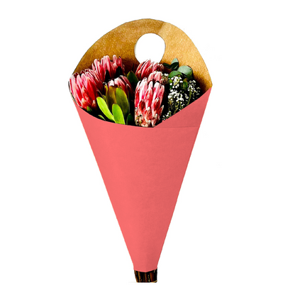 Blumenstrauß-Tragetasche 3 – Rosa (20er-Pack)